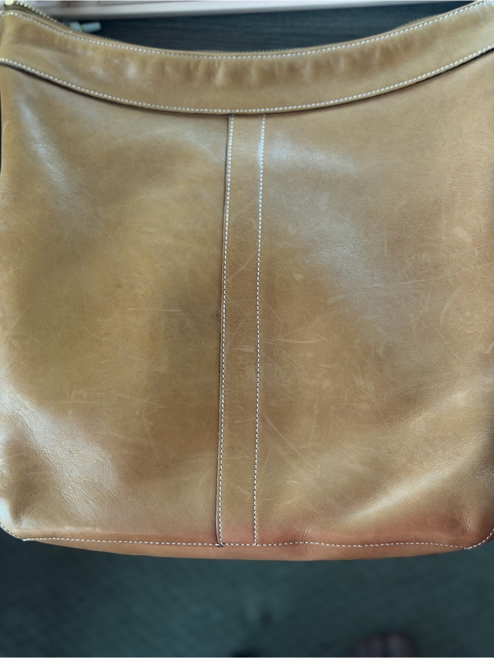 Coach Tan Leather Crossbody Bag